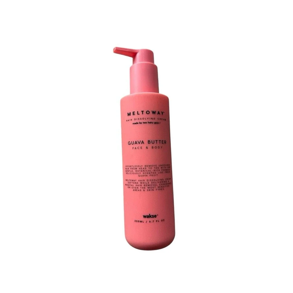 2 Wakse Meltoway Hair Dissolving Cream  6.7 Oz Each Guava Butter & Fairy Floss